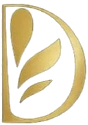 Logotipo dorado de DermaLuxy